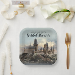 Plato De Papel Harry Potter | Hogwarts Castle Bridal Shower