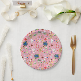 Plato De Papel HARRY POTTER™   Ranas de chocolate y patrón de dul