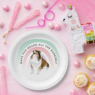 Plato De Papel ¿Has oído, perro arcoiris y marrana?
