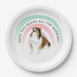 Plato De Papel ¿Has oído, perro arcoiris y marrana?