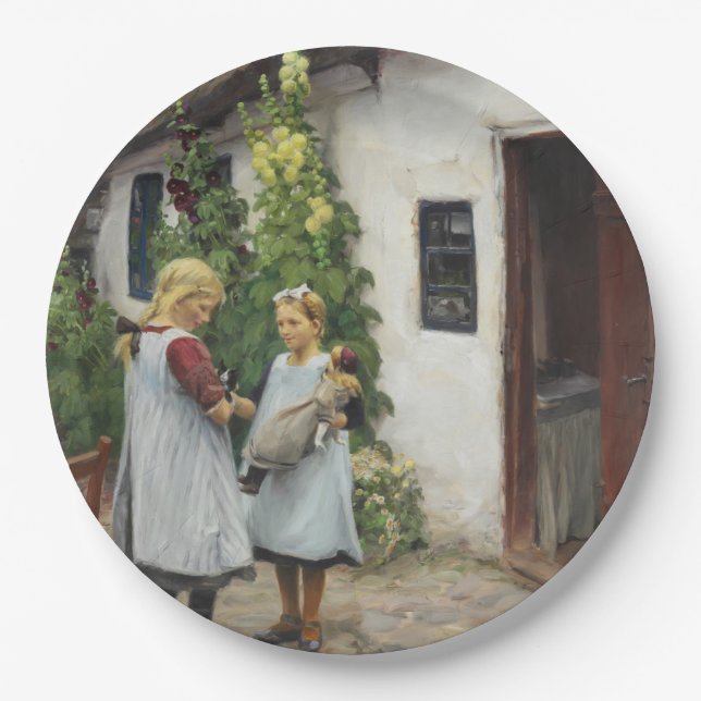 Plato De Papel ¿Has Visto Mi Gatito? (por H.A. Brendekilde) (Anverso)