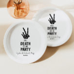 Plato De Papel Hasta La Muerte, Fiesta Skeleton Bachelorette<br><div class="desc">¡Esto es hasta la muerte de nuestro Fiesta Gothic Spooky Skeleton Bachelorette Party Plates!</div>