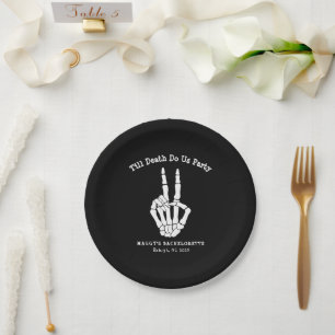 Plato De Papel Hasta la muerte, nos hacemos Fiesta Bachelorette P