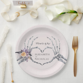 Plato De Papel 'Hasta que la muerte nos separe | Boda de Hallowee