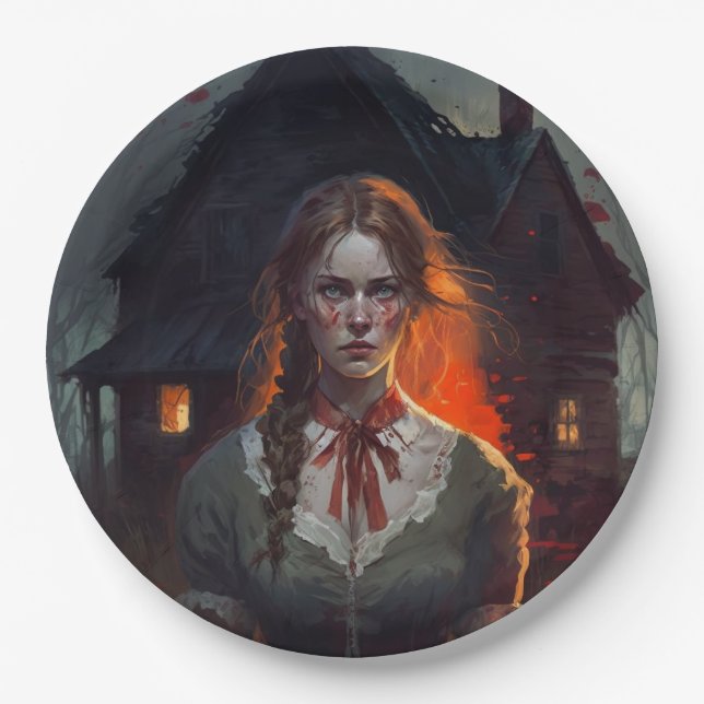 Plato De Papel Haunting house (Anverso)