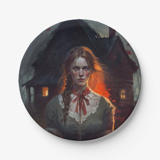 Plato De Papel Haunting house (Anverso)