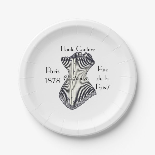 Plato De Papel Haute Couture Corset Thunder_Cove    (Anverso)