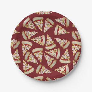 Plato De Papel Hawai Pizza Lover