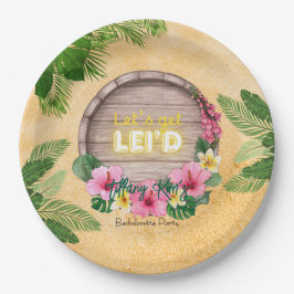 Plato De Papel Hawaii Bachelorette Party