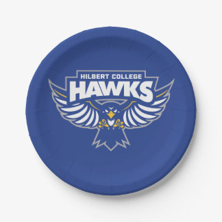 Plato De Papel Hawks del Colegio Hilbert