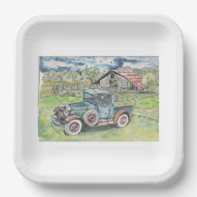 Plato De Papel Hay carreras (Anverso)