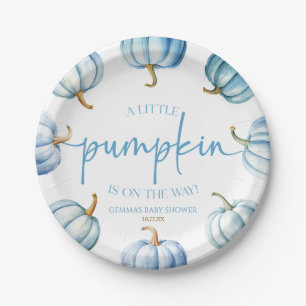 Plato De Papel ¡Hay Una Calabaza En Camino! Baby Shower