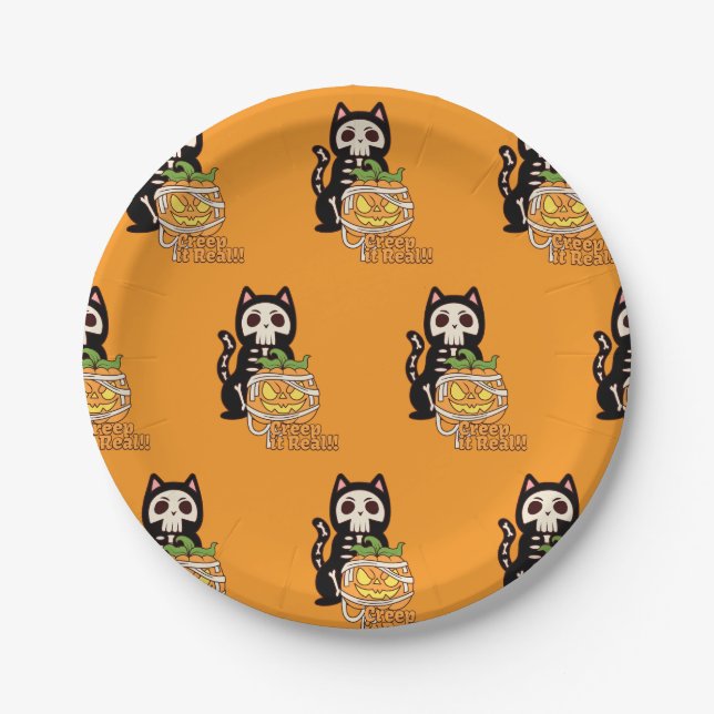 Plato De Papel 🎃 ¡Haz que sea real! 🐾 (Anverso)