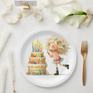 Plato De Papel Haz Un Deseo De Cumpleaños