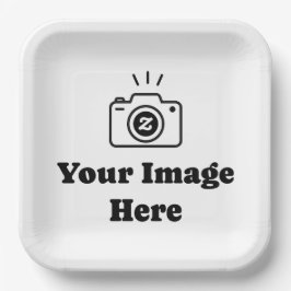 Plato De Papel Hazlo tuyo Foto personalizada