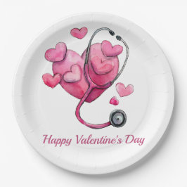 Plato De Papel Healing Hearts Valentine Design