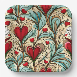 Plato De Papel Heartcore