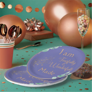 Plato De Papel Hecho con miedo y maravilla (Muy Peri) 