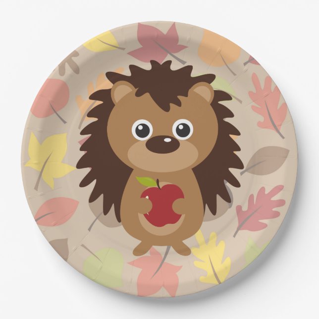 Plato De Papel Hedgehog (Anverso)