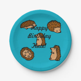 Plato De Papel Hedgehogs