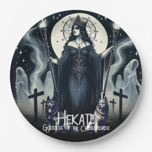 Plato De Papel Hekate Diosa de las Encrucijadas Espíritus Fantasm