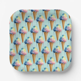 Plato De Papel Helado