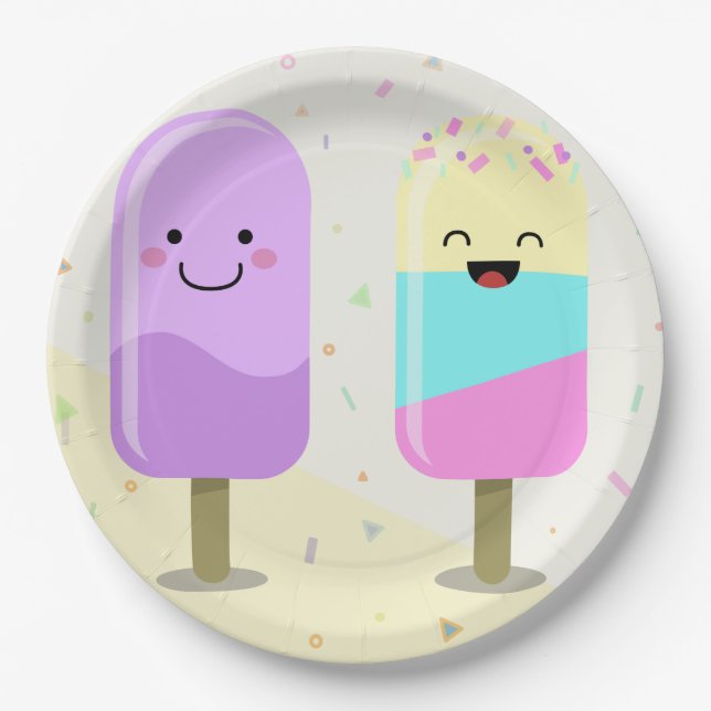 Plato De Papel Helado (Anverso)