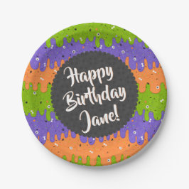 Plato De Papel Helado de Halloween