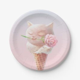 Plato De Papel Helado Kitty - Rosy & Dreamy