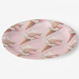 Plato De Papel Helado Kitty - Rosy & Dreamy