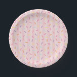 Plato De Papel Helados Sundae en la crema de helados<br><div class="desc">¡Aquí está el Scoop! Añade una torrente de dulzura a tu celebración con esta colección de fiestas de helados sundae. Con un fondo rosa pastel, rociadores coloridos y un sundae sobre cerezos, estos diseños son perfectos para las duchas de bebé, los cumpleaños y las duchas de novias. ¡Un detalle encantador...</div>