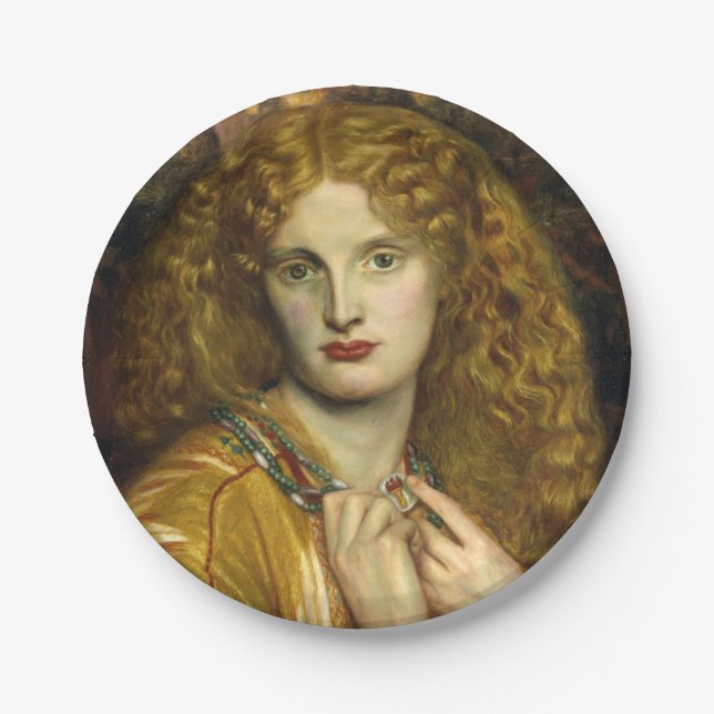 Plato De Papel Helen de Troy (de Dante Gabriel Rossetti) (Anverso)