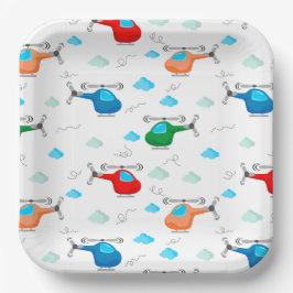 Plato De Papel Helicopter 