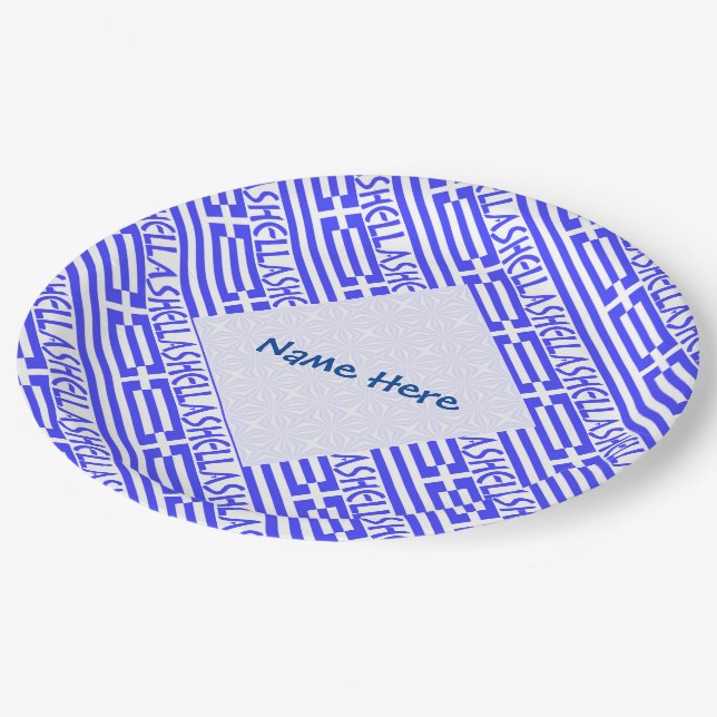 Plato De Papel Hellas y la personalización del azul azucarado de  (Angular)