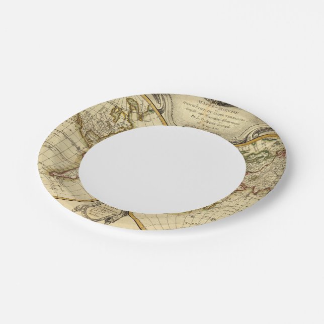 Plato De Papel Hemisferio Doble (Angular)