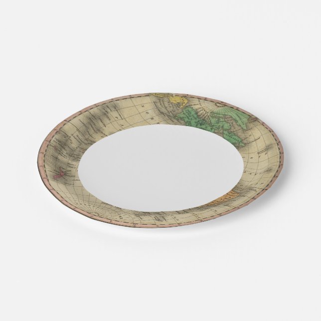 Plato De Papel Hemisferio Occidental 16 (Angular)