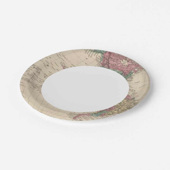 Plato De Papel Hemisferio Occidental 2 (Angular)