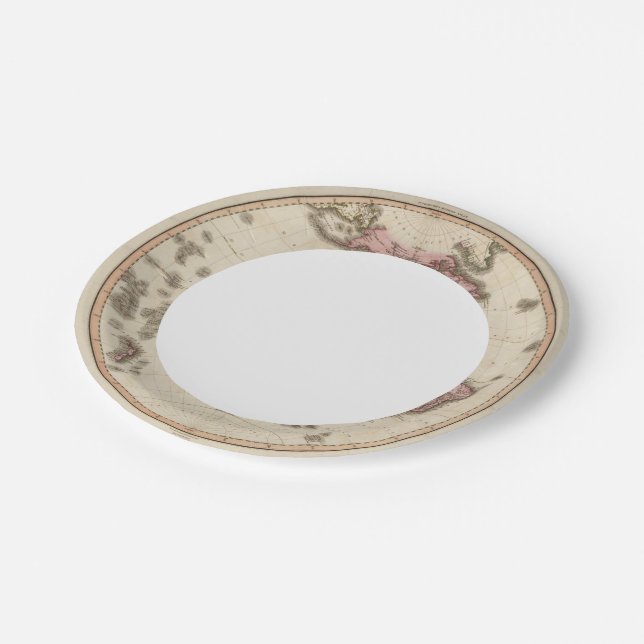 Plato De Papel Hemisferio Occidental 5 (Angular)