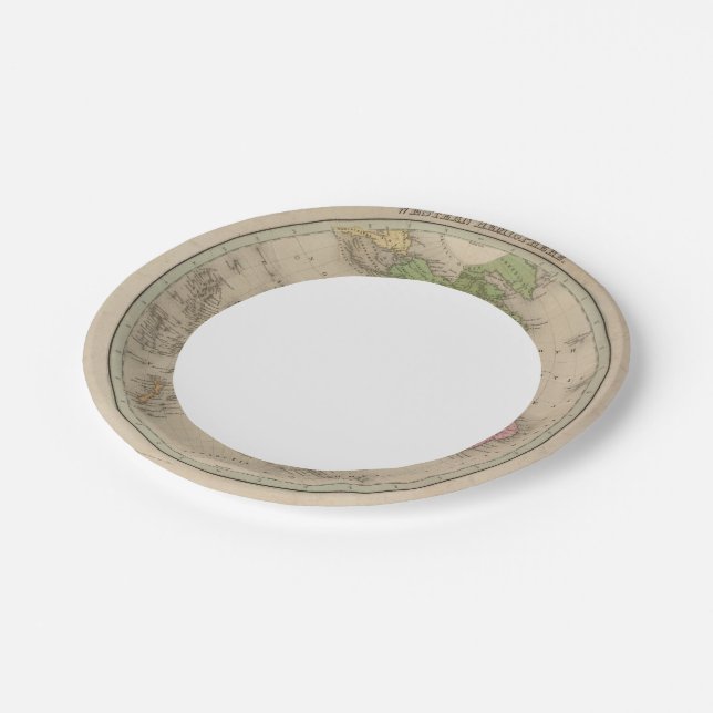 Plato De Papel Hemisferio Occidental 9 (Angular)
