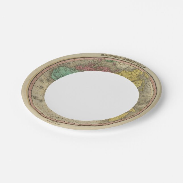 Plato De Papel Hemisferio oriental 15 (Angular)