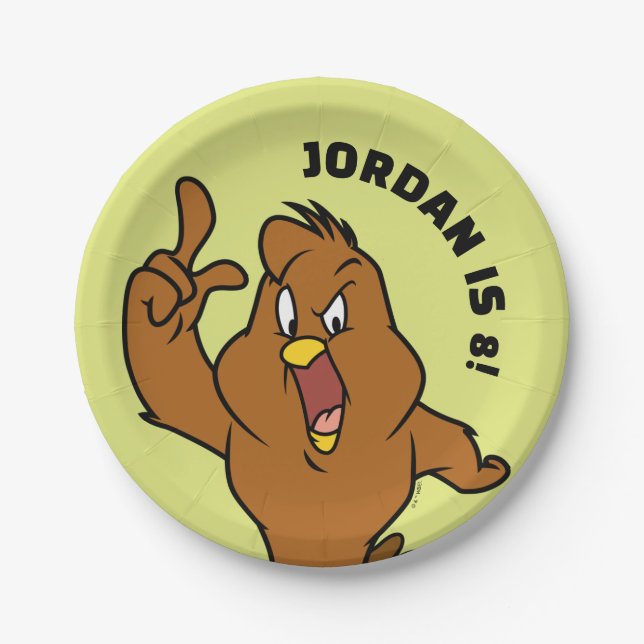 Plato De Papel Henery Hawk Yelling (Anverso)