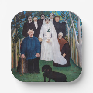 Plato De Papel Henri Rousseau - La fiesta de bodas