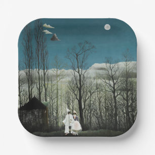 Plato De Papel Henri Rousseau - Noche de Carnaval