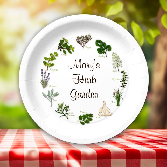 Plato De Papel Herb Garden Party (Herb Garden Party Paper Plates
Celebrate your herb garden with fragrant, flavorful herbs and spices.)