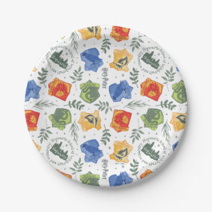 Plato De Papel Herbolaria Mágica Patrón de Casas HOGWARTS™