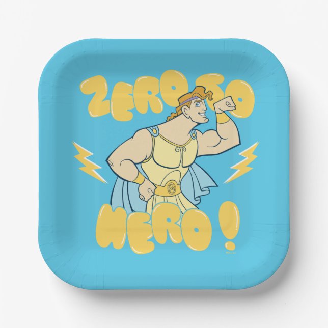 Plato De Papel Hercules - Zero to Hero Paper Plates (Anverso)