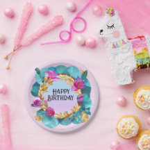 Hermosa floral de cumpleaños