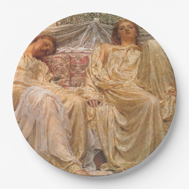 Plato De Papel Hermosas mujeres somnolientas (Dreamers) (Arte Vin (Anverso)