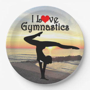 PLATO DE PAPEL HERMOSO ME ENCANTAN LAS PLATAS DE PAPEL GIMNASTICO