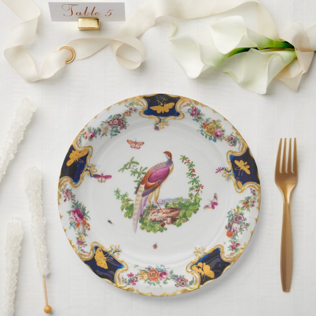 Plato De Papel Hermoso pueblo de Mecklenburg-Strelitz Chelsea (Boda)